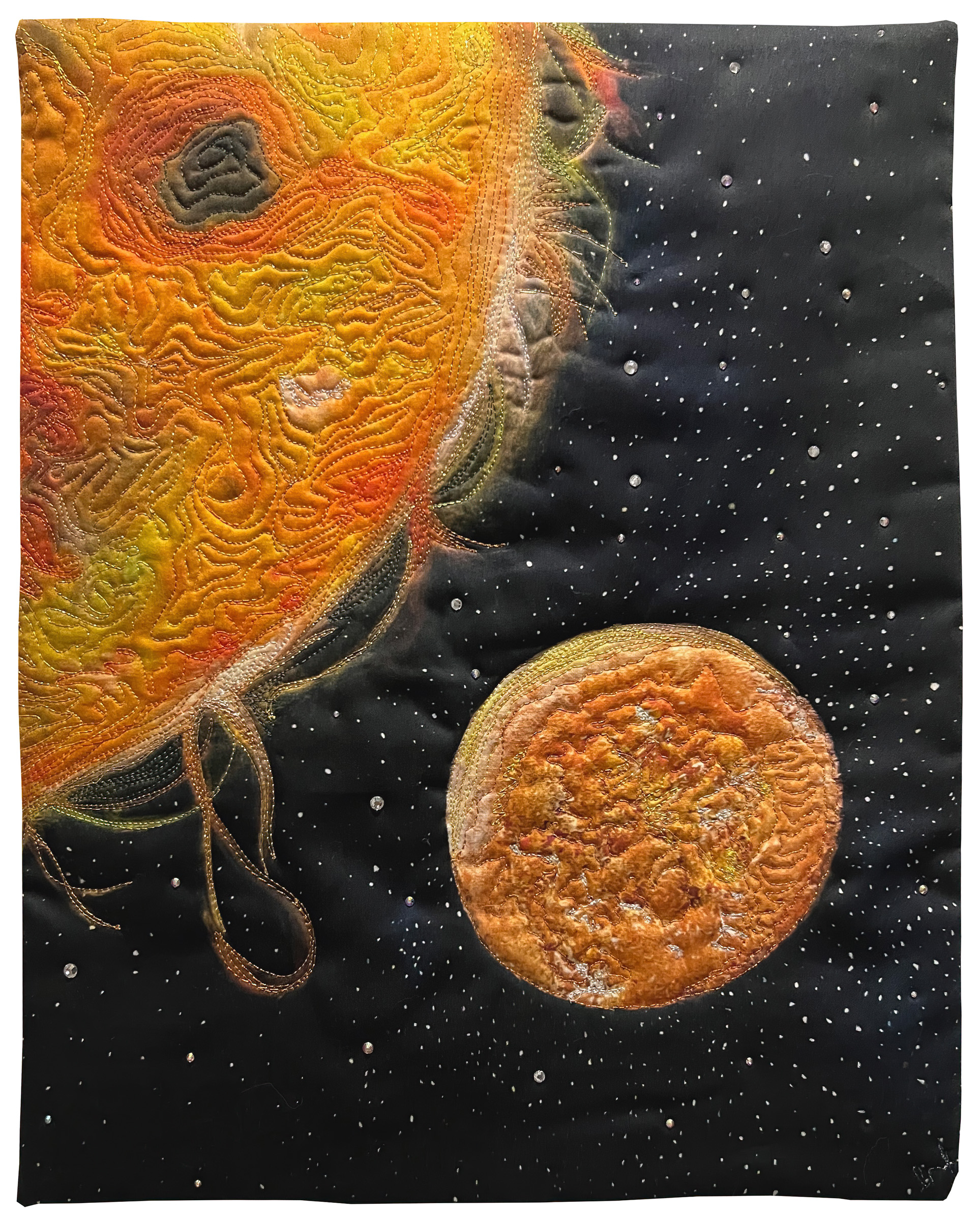 Fierce Planets (SAQA Global Exhibition) | SAQA - Studio Art Quilt